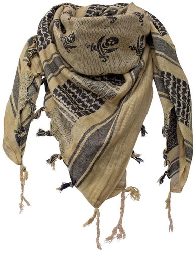 SHEMAGH SKULL COYOTE/BLACK - Kerchief - Main image