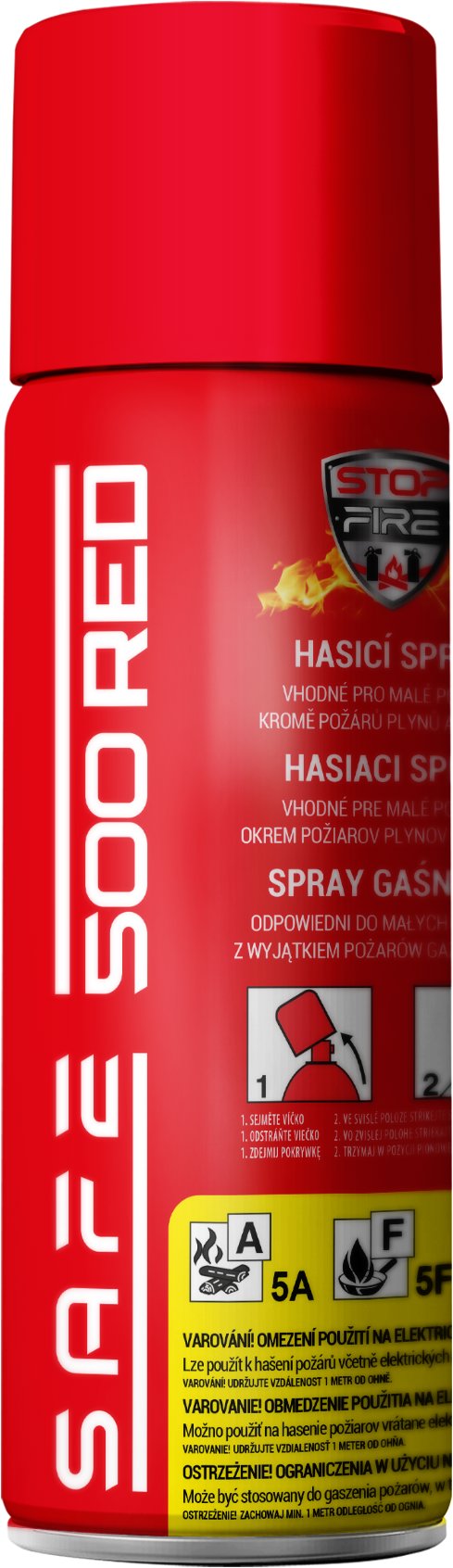 SAFE HOME Tűzoltó spray, Safe 500 Piros