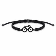 Sailbrace Bike braided bracelet, black - Bracelet