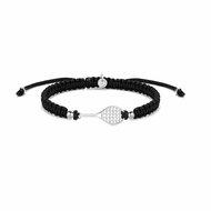 Sailbrace Tennis braided bracelet, silver - Bracelet