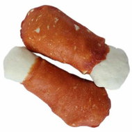 Salač Stehno z bůvolí kůže s kuřecím masem 2 ks - 12 cm, cca 160 g  - Dog Treats