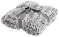 FERNITY Plush blanket 180 × 130 cm grey - Blanket
