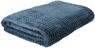 HOMLA Gofer embossed 150 × 200 cm dark blue - Blanket