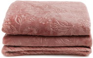 HOMLA Peble with embossing 150 × 200 cm pink - Blanket