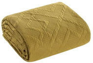 EUROFIRANY Přehoz na postel 200 × 220 cm hořčicový - Bed Cover