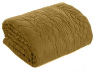 EUROFIRANY Přehoz na postel 230 × 260 cm hořčicový - Bed Cover