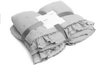 HOMLA Trosa s volánem 220 × 240 cm šedý - Bed Cover