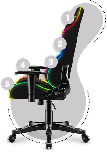 Huzaro HZ-Ranger 6.0 Kids Gaming Chair, RGB mesh, black - Gaming Chair - Main image
