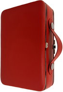 GLOBOS Women’s Leather Manicure Set No. 1781-89, red - Manicure Set