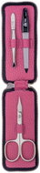 ERBE SOLINGEN Kožená cestovní manikúra Siena č. 9754 růžová - Manicure Set