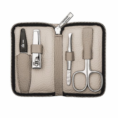 ERBE SOLINGEN Leather Travel Manicure Set 9473, beige - Manicure Set - Main image