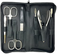 GöSol Solingen Kožená sada na manikúru Napoli černá - Manicure Set