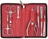 NIEGELOH SOLINGEN Dámská kožená sada na manikúru 82068 červená - Manicure Set