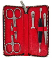 NIEGELOH SOLINGEN Dámská kožená sada na manikúru 82018 červená - Manicure Set