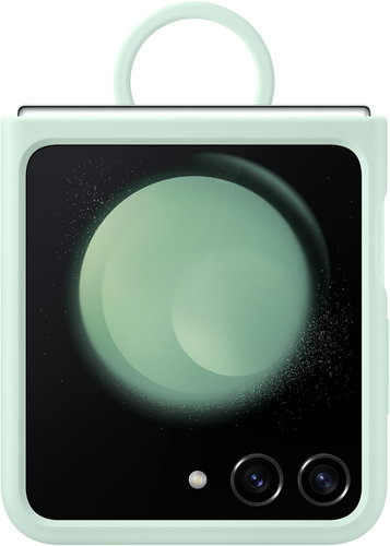 Samsung SILICONE CASE WITH RING MINT GALAXY Z FLIP5 - Phone Cover - Main image
