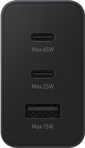 Samsung TRAVEL CHARGER TRIO 65W USB-C BLACK - Wall Charger - Main image