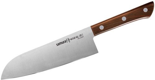 Samura HARAKIRI Santoku Knife 17,5cm (Wooden) - Kitchen Knife - Main image