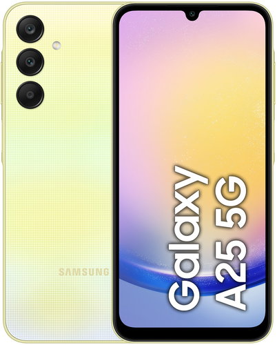Samsung Galaxy A25 5G 6 GB / 128 GB Personality Yellow Hauptbild Samsung Galaxy A25 5G 6 GB / 128 GB Personality Yellow - Handy - Hauptbild