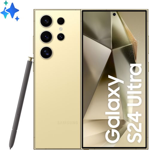 Samsung Galaxy S24 Ultra 12 GB/256 GB, žltý titán - Mobilný telefón - Hlavný obrázok
