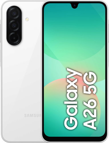 Samsung Galaxy A26 128GB White - Mobile Phone - Main image