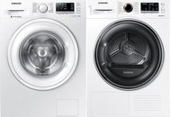 SAMSUNG WW90J5446DW + SAMSUNG DV80M50102W/LE - Washer Dryer Set