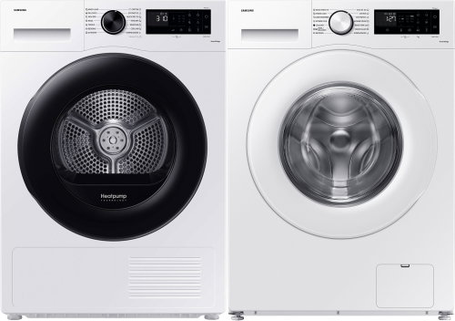 SAMSUNG EcoBubble WW90CGC04DTELE + DV80CGC0B0AELE - Washer Dryer Set - Main image