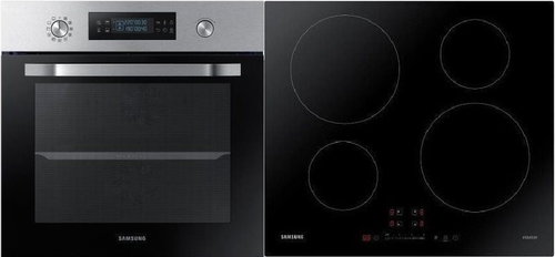 SAMSUNG Dual Cook NV70M3541RS/EO + SAMSUNG NZ64M3707AK/UR - Oven & Cooktop Set - Main image