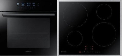 SAMSUNG NV70M5520CB/EO Dual Cook + SAMSUNG NZ64H37075K/EO - Oven & Cooktop Set - Main image