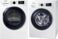 SAMSUNG WW80J5446FW / ZE + SAMSUNG DV90M6200CW / LE - Washer Dryer Set