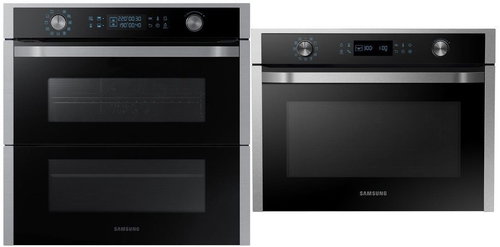 SAMSUNG NV75N7677RS/EO Dual Cook Flex + SAMSUNG NQ50J5530BS/EO - Built-in Oven & Microwave Set - Main image