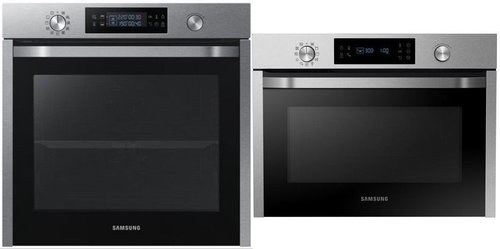 SAMSUNG NV75N5573RS/EF Dual Cook + SAMSUNG NQ50J3530BS/EO - Built-in Oven & Microwave Set - Main image
