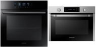 SAMSUNG NV70M5520CB/EO Dual Cook + SAMSUNG NQ50J3530BS/EO - Built-in Oven & Microwave Set