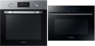 SAMSUNG Dual Fan NV70K2340RS/EO + SAMSUNG NQ50K5137KB/EO - Built-in Oven & Microwave Set