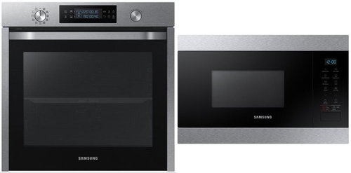 SAMSUNG NV75N5573RS/EF Dual Cook + SAMSUNG MG22M8074AT/EO - Built-in Oven & Microwave Set - Main image
