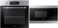SAMSUNG Dual Cook NV70M3541RS/EO + SAMSUNG MG22M8074AT/EO - Built-in Oven & Microwave Set