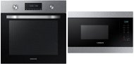 SAMSUNG Dual Fan NV70K2340RS/EO + SAMSUNG MG22M8074AT/EO - Built-in Oven & Microwave Set