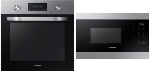 SAMSUNG Dual Fan NV70K2340RS/EO + SAMSUNG MG22M8074AT/EO Main image SAMSUNG Dual Fan NV70K2340RS/EO + SAMSUNG MG22M8074AT/EO - Built-in Oven & Microwave Set - Main image