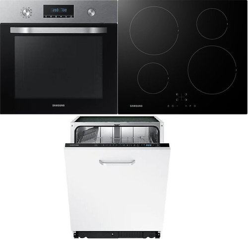 SAMSUNG Dual Fan NV70K2340RS/EO + SAMSUNG NZ64F3NM1AB/UR + SAMSUNG DW60M6040BB/EO - Built-in Dishwasher - Main image