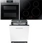 SAMSUNG Dual Cook Flex NV75N5671 RS/OL + SAMSUNG NZ64M3707AK/UR + SAMSUNG DW60M6050BB/EO - Oven, Cooktop & Diswasher Set