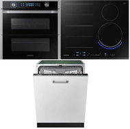 SAMSUNG Dual Cook Flex NV75N7677RS/EO + SAMSUNG NZ64N9777GK/E1 + SAMSUNG DW60R7070BB/EO - Oven, Cooktop & Diswasher Set