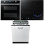 SAMSUNG Dual Cook Flex NV75N7677RS/EO + SAMSUNG NZ64N9777GK/E1 + SAMSUNG DW60R7070BB/EO - Oven, Cooktop & Diswasher Set