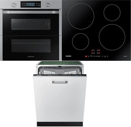SAMSUNG Dual Cook Flex NV75N5671 RS/OL + SAMSUNG NZ64M3707AK/UR + SAMSUNG DW50R4060BB/EO Main image SAMSUNG Dual Cook Flex NV75N5671 RS/OL + SAMSUNG NZ64M3707AK/UR + SAMSUNG DW50R4060BB/EO - Oven, Cooktop & Diswasher Set - Main image