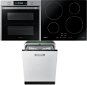SAMSUNG Dual Cook Flex NV75N5671 RS/OL + SAMSUNG NZ64M3707AK/UR + SAMSUNG DW50R4060BB/EO - Oven, Cooktop & Diswasher Set