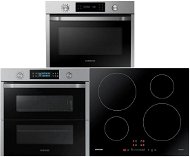 SAMSUNG Dual Cook Flex NV75N5671 RS/OL + SAMSUNG NZ64M3707AK/UR + SAMSUNG NQ50J3530BS/EO - Oven, Cooktop and Microwave Set
