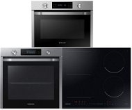 SAMSUNG Dual Cook NV75N5573RS/EF + SAMSUNG NZ64R3747BK/UR + SAMSUNG NQ50J3530BS/EO - Oven, Cooktop and Microwave Set