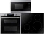 SAMSUNG Dual Cook Flex NV75N5671 RS/OL + SAMSUNG NZ64M3707AK/UR + SAMSUNG MG22M8074AT/EO - Oven, Cooktop and Microwave Set