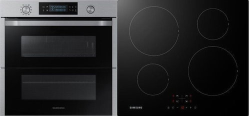 SAMSUNG Dual Cook Flex NV75N5671 RS/OL + SAMSUNG NZ64F3NM1AB/UR - Oven & Cooktop Set - Main image