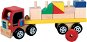  Cargo truck with wooden blocks on the threading bars  - Toy Car