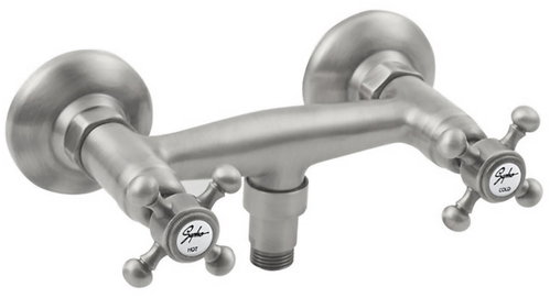 SAPHO Antea wall-mounted shower mixer, nickel 3868 - Tap - Main image