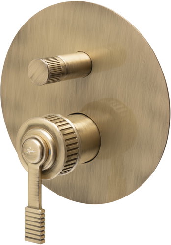 SAPHO Versi concealed shower mixer, 2 outlets, bronze RV042/18 - Tap - Main image